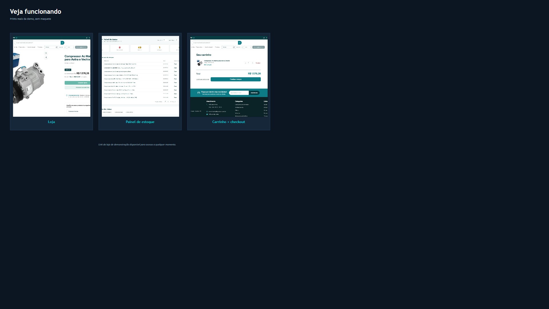 Veja funcionando